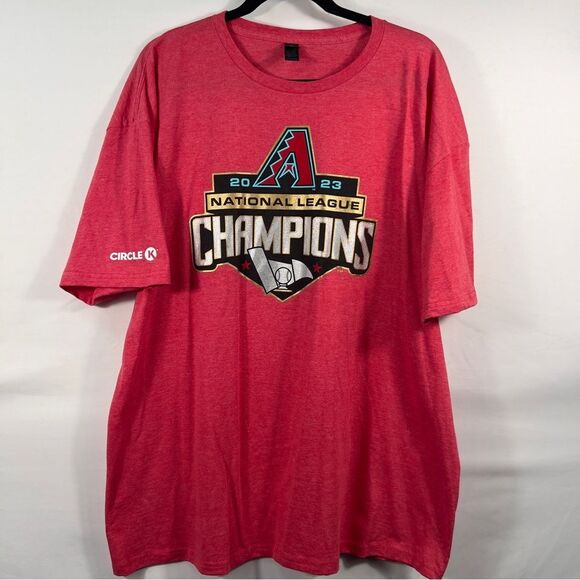 Gildan Salmon Arizona Diamondbacks National League Champions Tee 0716 - Picture 1 of 7